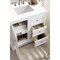 James Martin Vanities De Soto 36in Single Vanity, Bright White w/ 3 CM White Zeus Quartz Top 825-V36-BW-3WZ - alternate 2